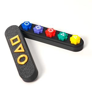 3D Printed Game Console Design Polyhedral Dice, 1/2/4 Sets Party Game Toy, Classic Game Console Design Dice & Gift Packaging Supplies