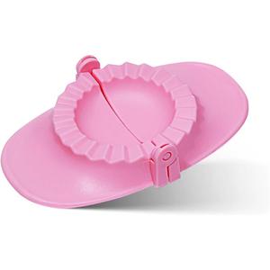 Dumpling Maker,3.8in Plastic Dumpling Press Mold for Pasty Empanada Ravioli Family Gathering Picnic Christmas Thanksgiving New Year's Day,Pink Kitchen Pasta Utensils Handles Pastry Pastel