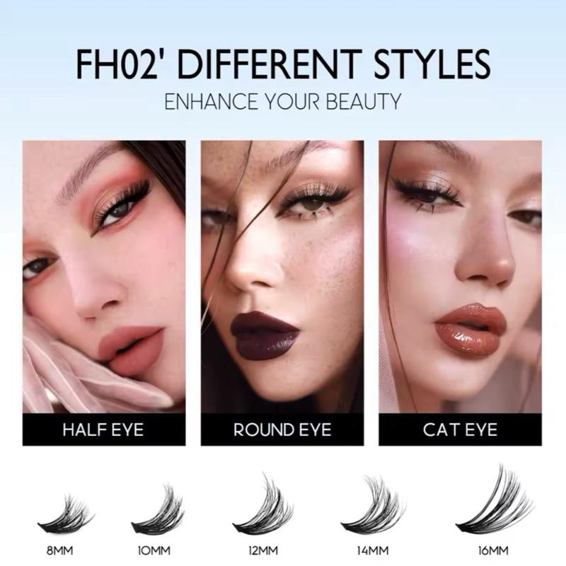 GROINNEYA Diy Lash Extension Kit - Full Set of Individual and Cluster Eyelashes - Makeup, Cosmetic 3