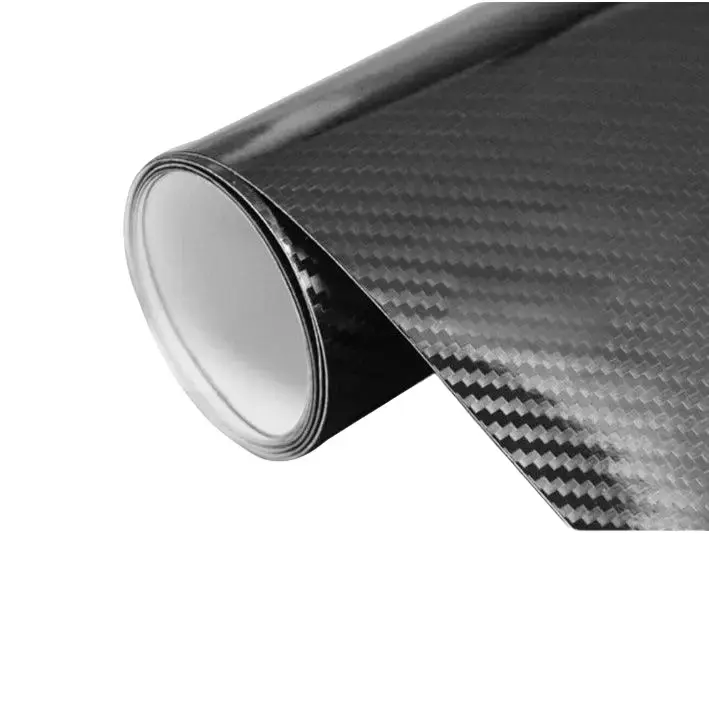 Glossy Black 5D Carbon Fiber Vinyl film Car Wrap