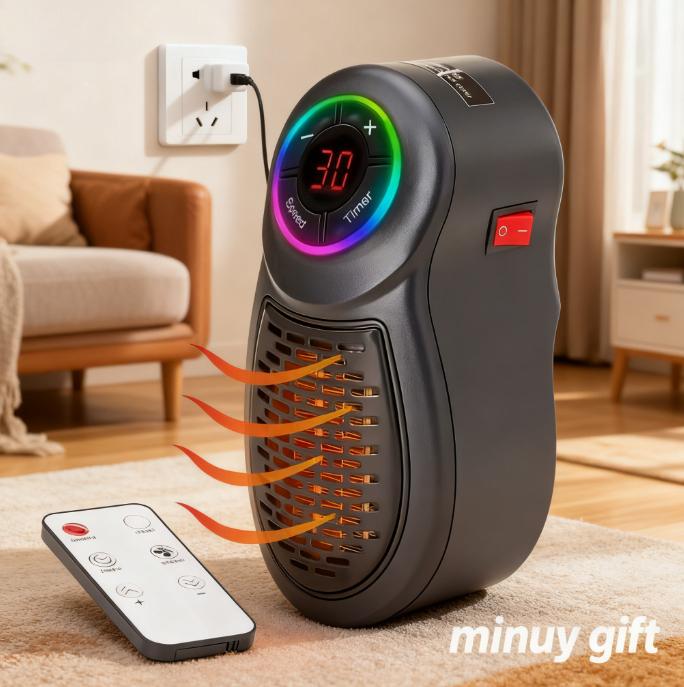Plug-in Go Heater, warming up to 250 sq. ft. cost-efficient, with ...