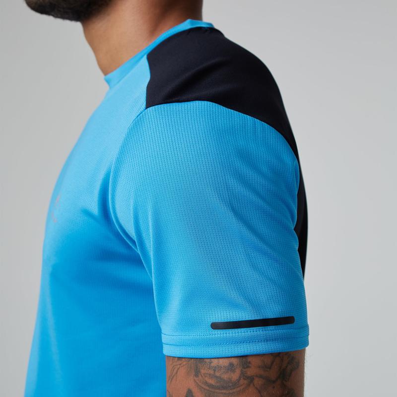 Cut & Sew Training Twinset | Neon Blue/Black 3