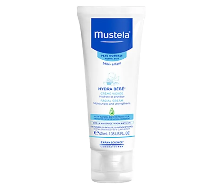 Mustela Hydra Bebe Facial Cream Moisturizes and Strengthens, 40 ml