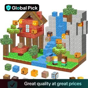 Magnetic Building Blocks Toy, Magnetic Building Tiles, Creative Stacking Building Toy, Educational STEM Toy for Boys & Girls, Birthday Gift