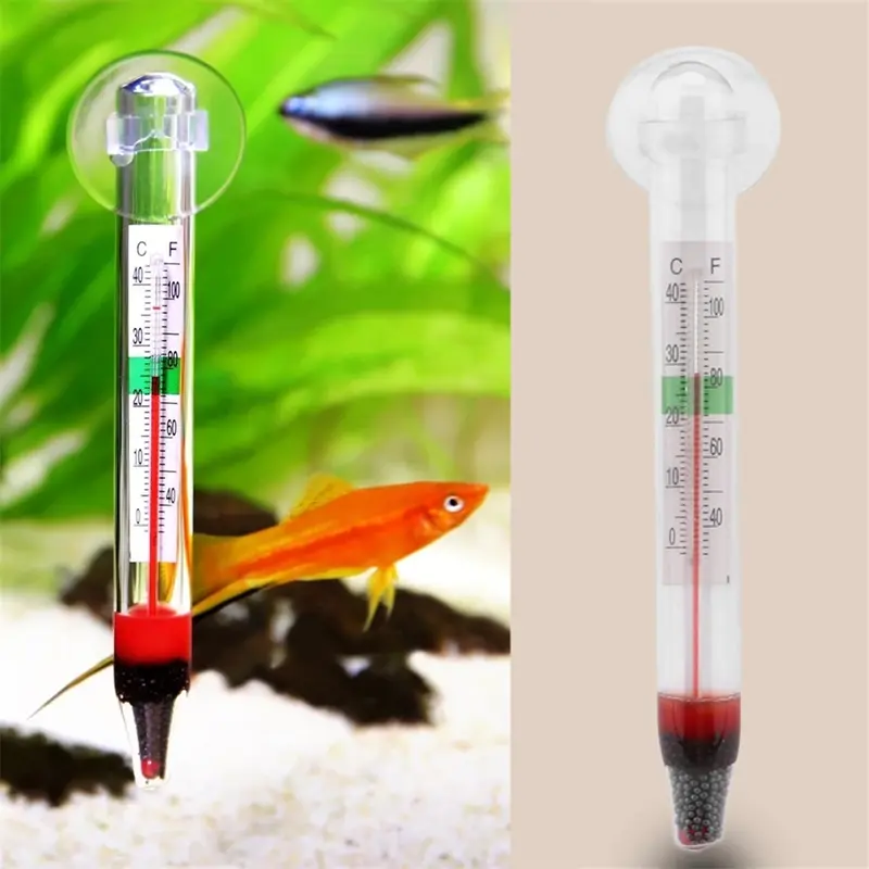 Aquariums Thermometer Glasstube Submersible Waterproof Temperature Measurement 8