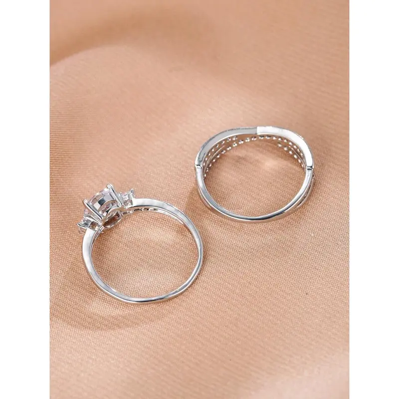 2pcs Ring Set – Elegant Inspired Women’s Fashion Jewelry 4