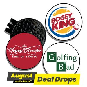 Golf Ball Marker with Hat Clip, 3 Counts Golf Ball Marker, Golf Accessories for Men, Funny Golf Gifts, Golf Putter Golf Gadgets