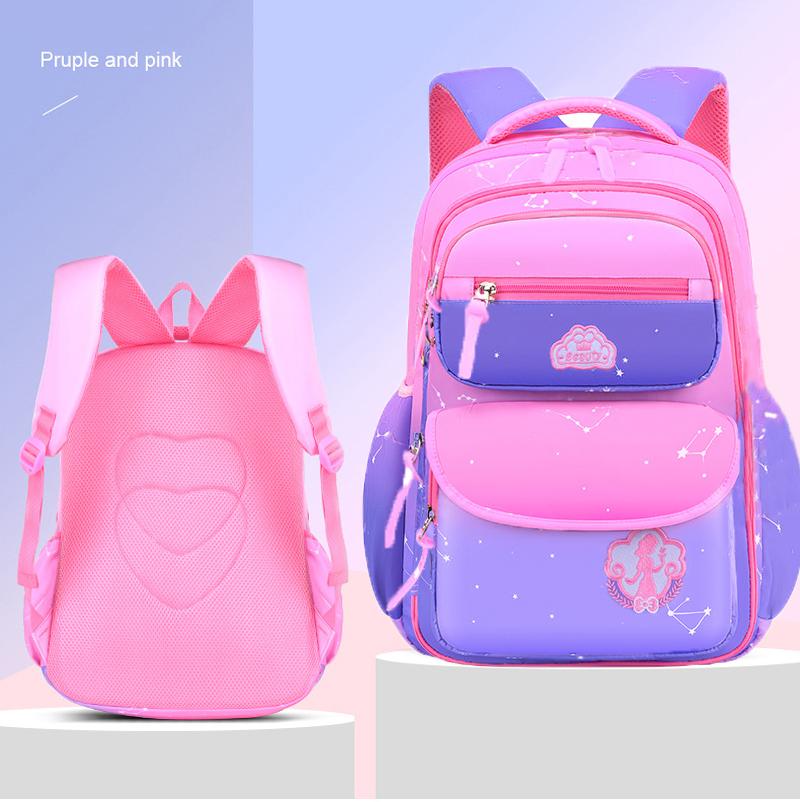 Product Introduction of Kid Girl Backpack School Bag Pink Blue Purple For Teenagers Backpack Waterproof Girl Schoolbag Kawaii Cute Primary BookBag 0