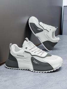 Men's Fashionable Lace Up Running Shoes, Casual Comfortable Breathable Sports Shoes, Trendy All-match Sneakers for Daily Wear, Closed