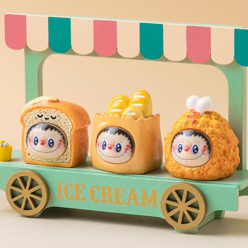 Set of 10 Desk Ornament Cute Labubu Creative Mini Figure Desktop Decoration for Home Office Living Room Bedroom Ornaments Car Accessories Girls Cute Birthday Gift statue 1