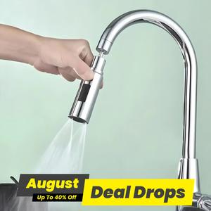 Kitchen Faucet Extender, 1 Count Rotatable Adjustable Bathroom Faucet Extender, 3 Water Outlet Modes Faucet Sprayer,  Modern Kitchen Sink Fixtures Accessories, Stainless Steel Faucet Attachment, High Arc Faucet, Durable Steel Splash Proof Faucet