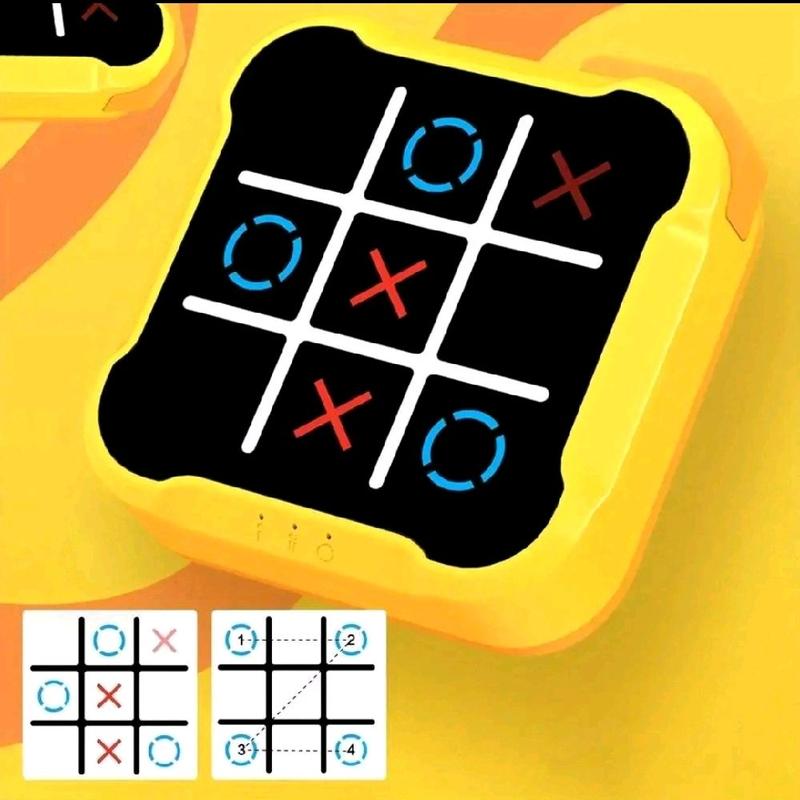 Electronic Tic-Tac-Toe Game, 1 Count Educational Chessboard, Portable Chess Board Game Educational Chess Board for Kids & Adults, Gift for Her, Men's Gift 1