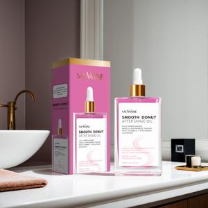 Smooth Donut After Shave Oil – Soothing, Hydrating & Exfoliating Oil with Hyaluronic Acid – Clean Vegan Formula for Soft, Clear Skin