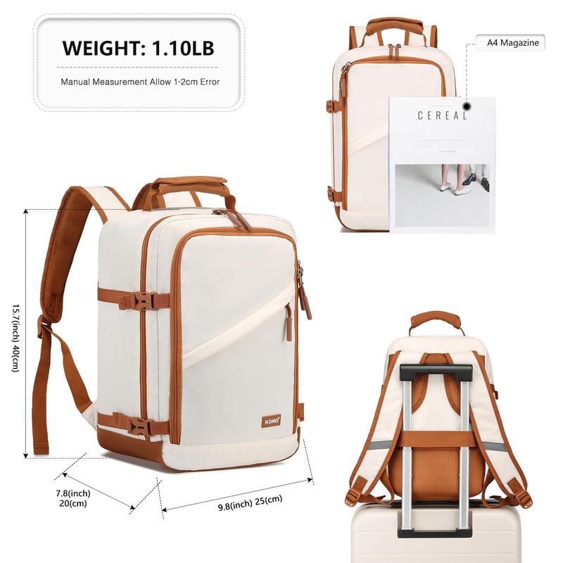 Cabin Bag 40x20x25 for Ryanair - Underseat Travel Carry-On Backpack, 20L Cabin Size 1
