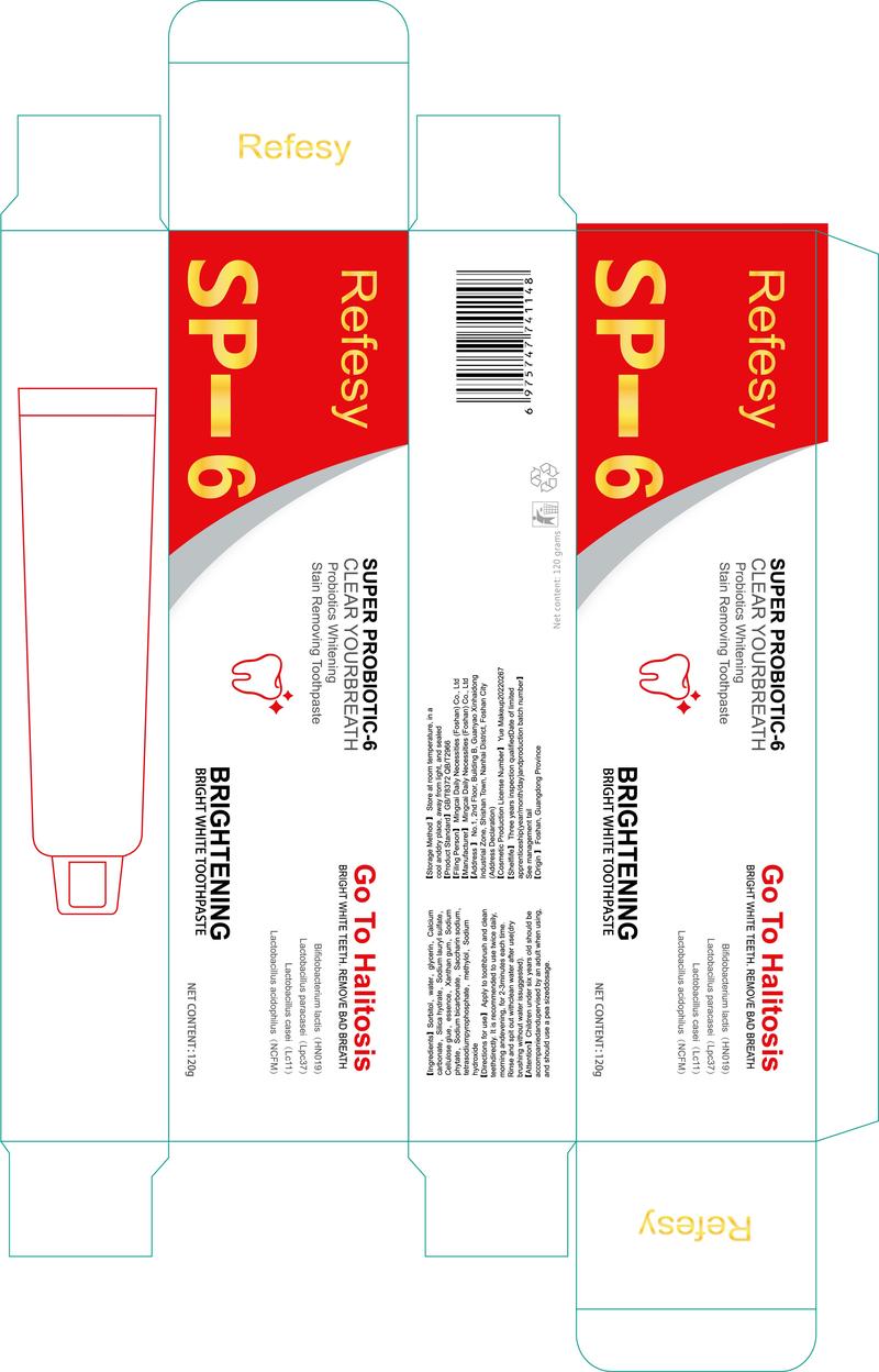 Product Introduction of SP-6 Super Probiotic Toothpaste, Cooling Mint Flavor, Freshens Breath SP-8,SP-10,Sp-8,SP-10,sp-8,sp-10 0