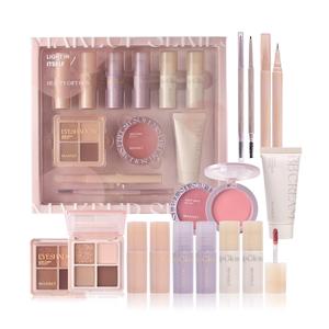 Makeup Set, 1 Set Cosmetic Kit, Including 6pcs Lip Gloss, 1pc Eyeshadow, 1pc Blush, 1pcs Eyeliner, 1pc Eyebrow Pencil & 1 BB Cream