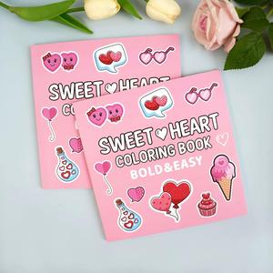 Sweet Heart Cake Pattern Coloring Book, 40 Sheets Diy Coloring Book, Drawing Book for Girls and Boys, Educational Drawing Supplies for Adults & Teens