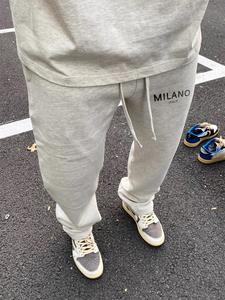 Men's Letter Print Drawstring Waist Sweatpants, Regular Fit Casual Street Comfy Jogger Pants for Daily Wear, Men's Trousers for All Seasons