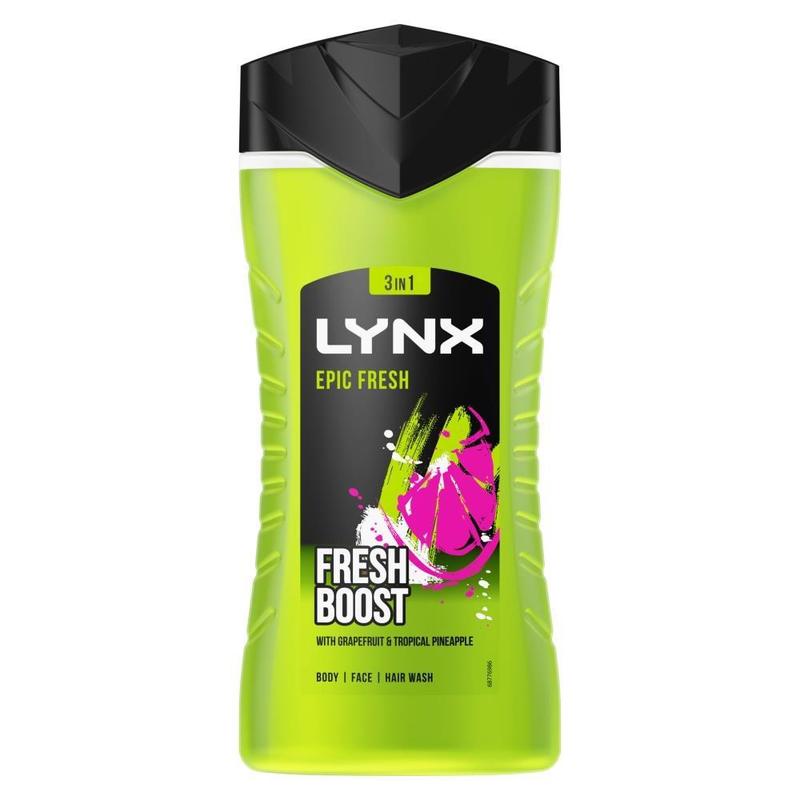 Lynx Shower Gel 12 Hours of Refreshing Fragrance with 100% Moisturisers, 225ml 3