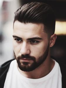 Men's V-shape Front Hair Toupee, Natural Looking Hair Topper for Men, Invisible Hairpiece for Daily Use