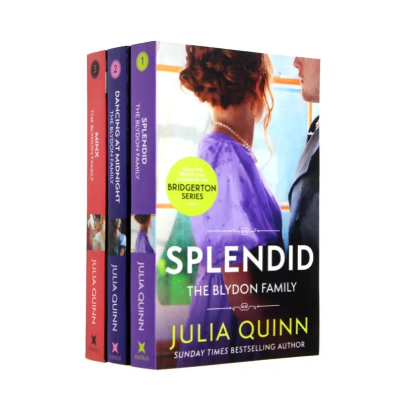 Julia Quinn Blydon Family Saga 3 Books Collection Set (Splendid, Dancing At Midnight, Minx) 0