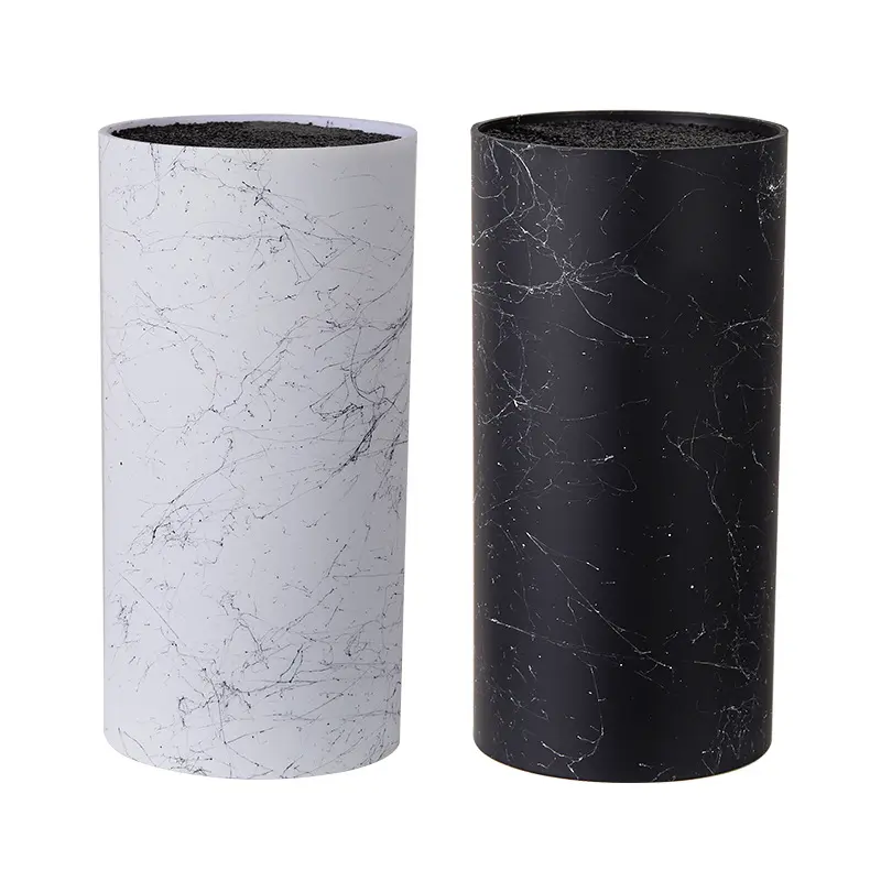 Amazon Cross-Border Storage Knife Holder Knife Storage Tube Kitchen Supplies Free Insert Creative Knife Block Cylinder Knife Block 2