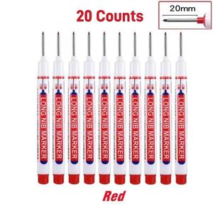 Long Marker Pen, 20pcs/set Waterproof Marker Pen, Multipurpose Deep Hole Marker Pen for Metal, Ceramic, Glass, Leather, Film