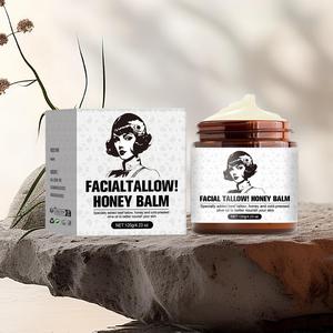 Beef Tallow & Honey Face Cream, Moisturizing Face Cream, Hydrating Skin Care Product for Women & Men, Gentle Moisturizing