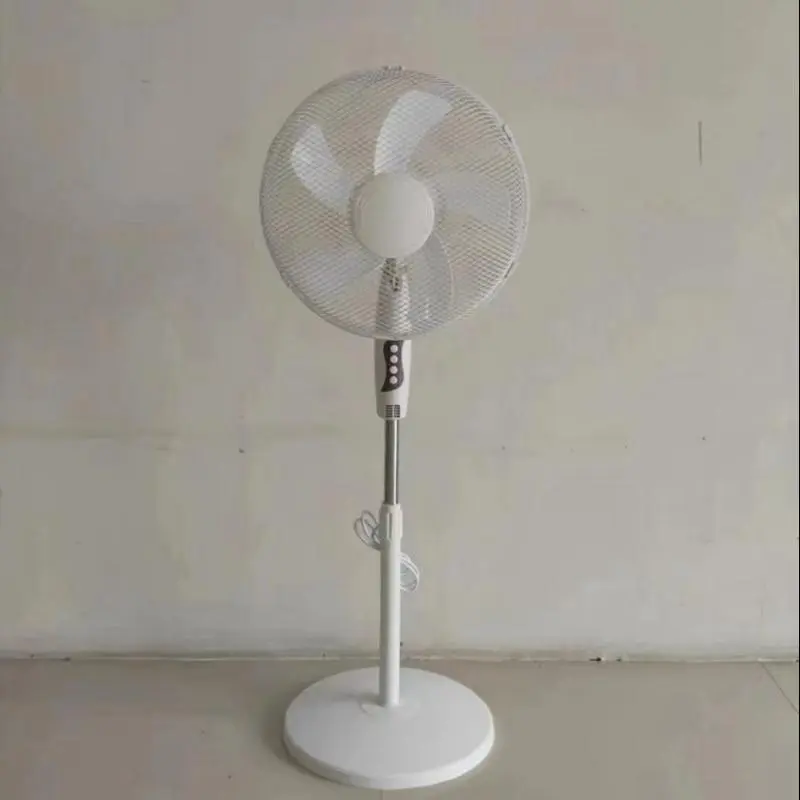 Stand Fan Pedestal fan 16" Oscillating free stand fan Floor fan adjustable height 3 Speed Black & White 6