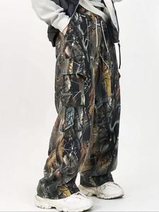 Men's Camo Print Cargo Pants, Regular Fit Casual Comfy Trousers for Summer, Fashion Men's Bottoms for Daily Wear