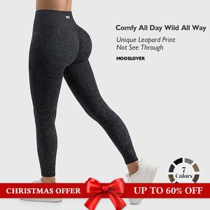 Mooslover UK Leopard High-Waisted Sculpting Workout Leggings Tummy Control Breathable and Soft Trousers Ideal Yoga Gym Athleisure leggings 【ChristmasOutfits】