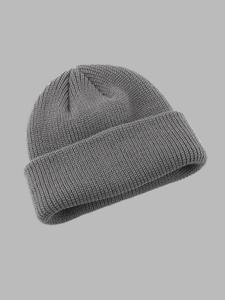 1 Piece Solid Color Beanie Hat/Knit Hat,  Solid Cuff Beanie, Casual Winter Outdoor Hat For Men & Women, 2023 New Style Y2k Knitting Beanies