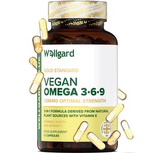 Wellgard Vegan Omega 3 6 9 Healthcare Dietary Supplement Natural, Omega 369