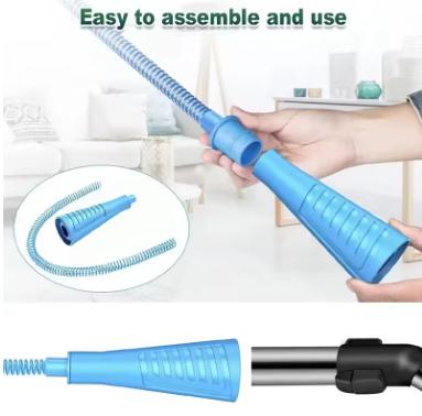 Dryer Vent Cleaner Kit Vacuum Attachment Bendable Dryer Lint Remover With Guide Wire Dryer Lint Screen Cleaning Hose 4