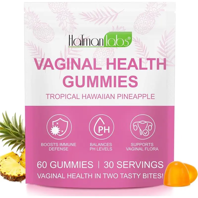 Premium Pineapple PH Balance Gummies for Women – Collagen, Immune Support, Vegan & Gluten-Free – 60pcs Dietary Healthcare Fitness Supplement