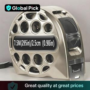 Tape Measure, 25FT/7.5M Stainless Steel Measuring Tape, Double-Sided Scale Durable Tape Measure, Waterproof Retractable Measure Ruler for Household Agricultural Industrial Woodworking, Men Gifts, Sturdy, Measurement