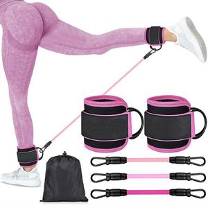 Ankle Resistance Bands & Ankle Band Set, 1 Set Adjustable Fitness Band & Ankle Bands & Storage Bag, Leg & Hip Training Equipment for Home & Gym