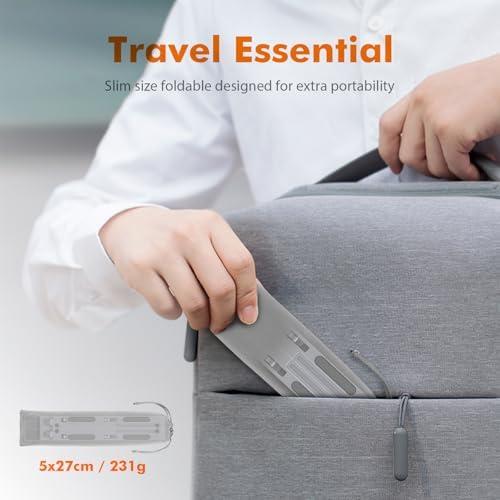 Adjustable Laptop Riser for Desk, Portable Laptop Stand with 6 Angle Adjustment 6