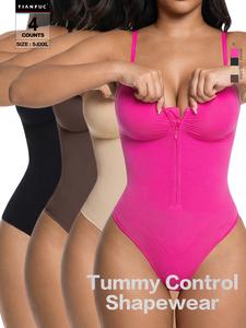 2026 Women's Seamless Bodysuit Thong Bodysuit Sweetheart Neck Fitted Women's Comfort Shapewear Breathable and Comfortable Daytime Sleeveless Corset Zipper