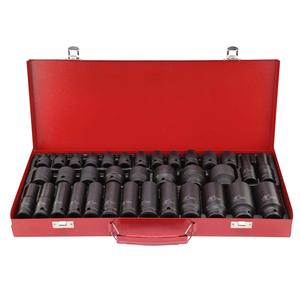 35pcs 1/2 Inch Long Reach Impact Sockets Drive Deep Impact Socket Set 8-32mm - Professional Steel Impact Socket Tool Set