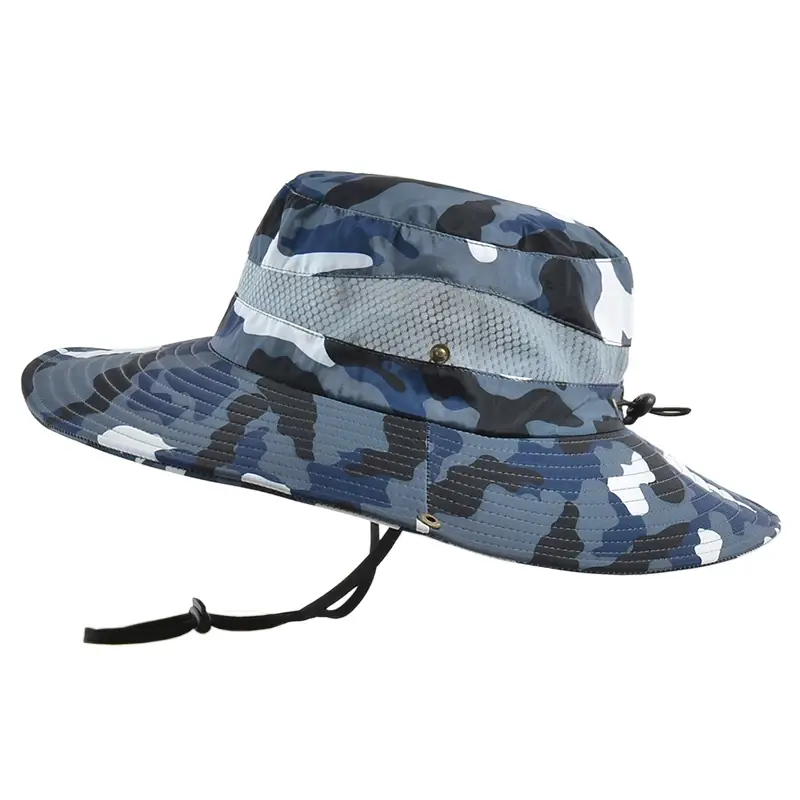 Camouflage Bucket Hat for Men Outdoor Hiking Cycling Safari Breathable Visor Cap CAP FOR MEN Women Summer Sun Protection Hat 6
