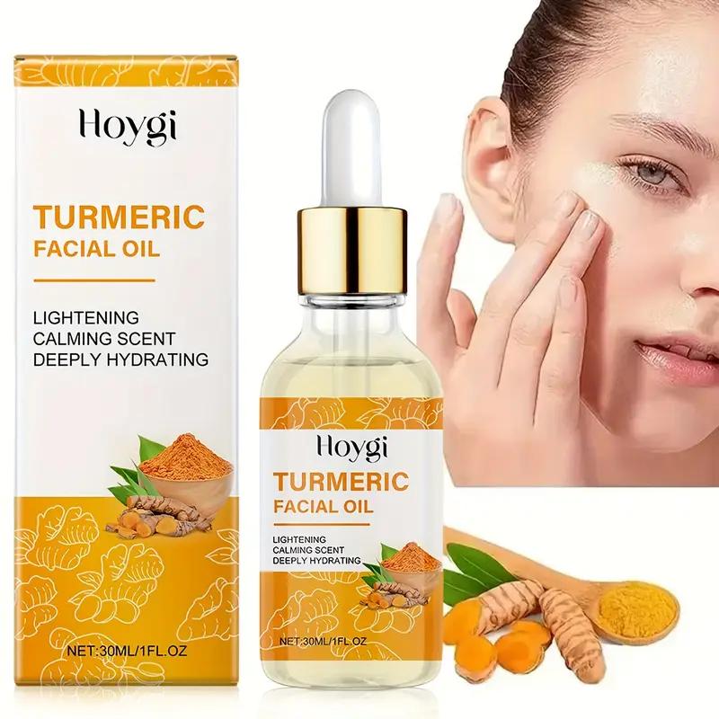 Turmeric Facial Essential Oil, Suitable for Dry Light Beige, Both Men and Women. Moisturizing Facial Essential Oil, lightening calming scent  30ml/1fl.oz Skin Repair Hydrate Moisture Hydrating 1