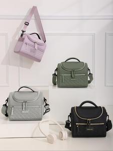 Fashionable Reusable Lunch Bag, Back To School, Durable Lunch Box with Comfortable Thickened Shoulder Strap, Lunch Cooler Bag for Work, Picnic and Outdoor Activities, Cool Box, Insulated Lunchbox Cooler