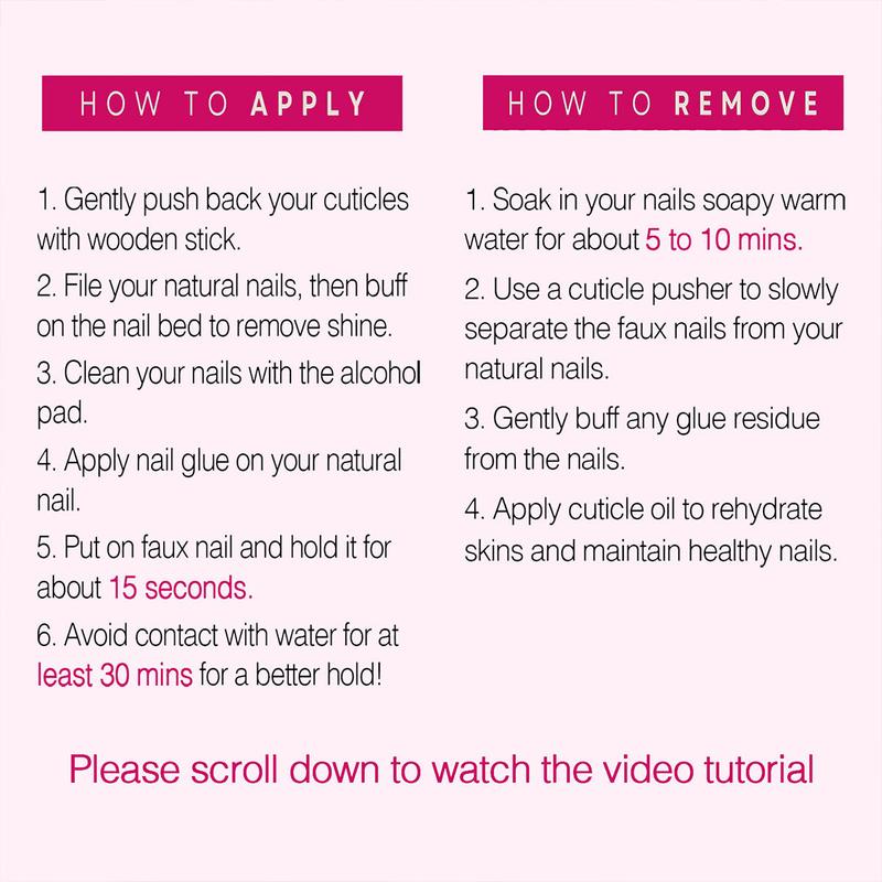 DarkNailz Y2K Pink Press On Nails For Women 5