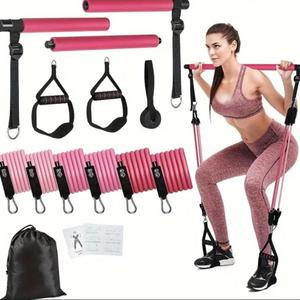 Portable Resistance Band Set, 1 Set Pull Rope Kit with Storage Bag, Fitness Equipment for Home Gym Workout, Gym Accessories for Women & Men, Stretching Gear