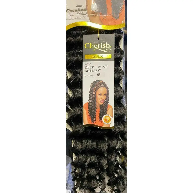 Cherish Deep Twist Bulk 22'' Synthetic Hair Braids 2