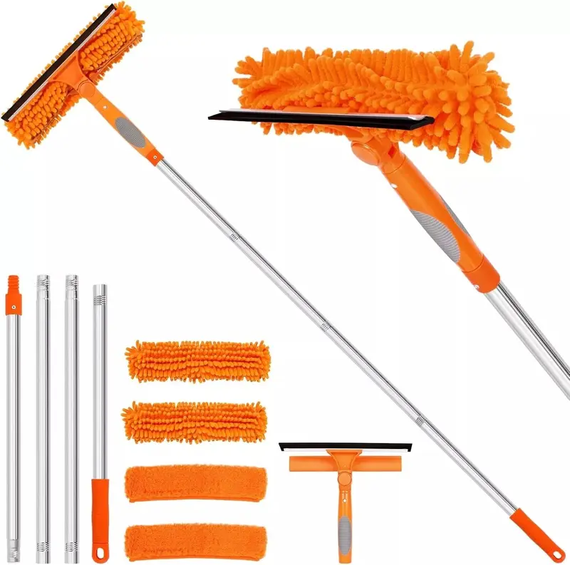 Telescopic Professional Large Window Cleaner Equipment Glass Cleaning Squeegee 0
