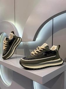 Men's Fashionable Letter Design Lace Up Low Top Sneakers, Casual Comfortable Sports Running Shoes, Male All-match Round Toe Shoes for Daily Wear