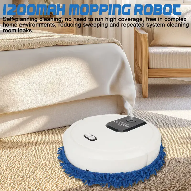 Rechargeable Smart Sweeping Robot Vacuum Cleaner Automatic Floor Mop Sweeper UK 2