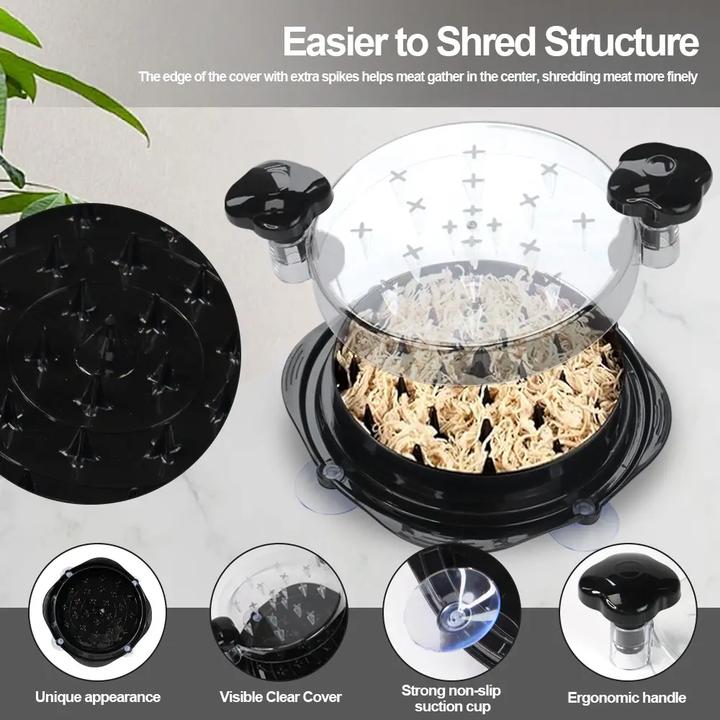 Product Introduction of New Anti-Slip Base Manual Cooked Chicken Shredder Tool – Effortless Shredding for BBQ and Kitchen Use Utensils 13